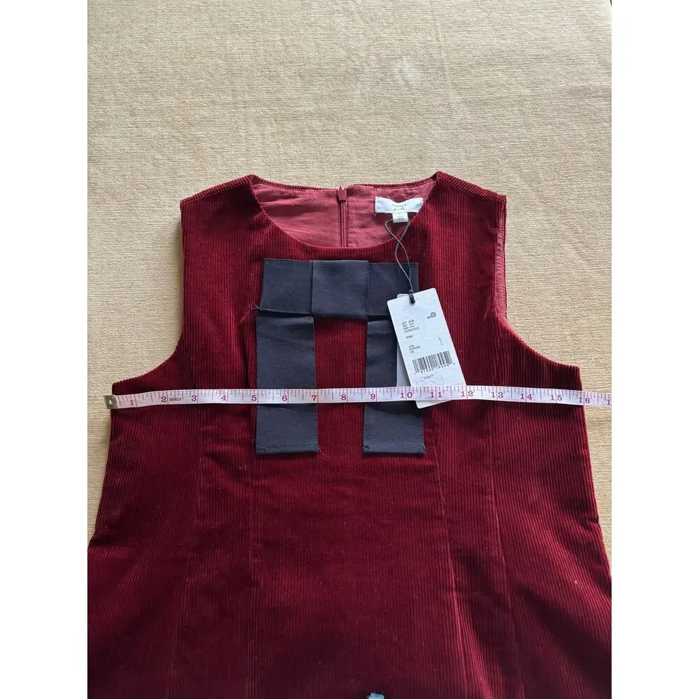 A Loves A Girls Corduroy Jumper Dress - Wine Red, Large NWT